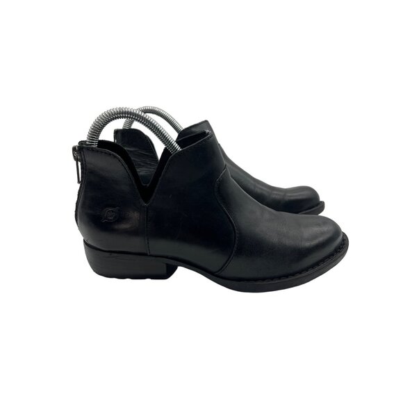Born Kerri Leather Ankle Boots Women's Size 6M - Picture 1 of 7